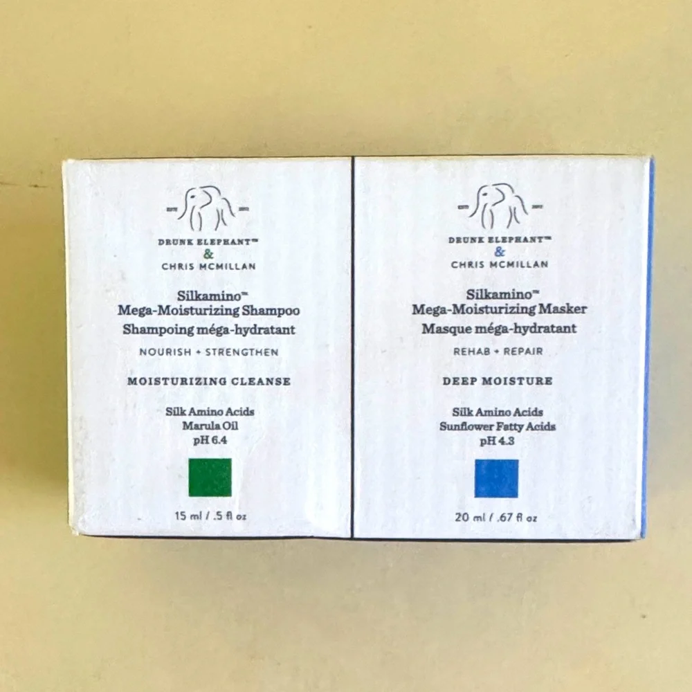 DRUNK ELEPHANT 2p Shampoo Hair Mask Set Travel Size Sealed NIB $30